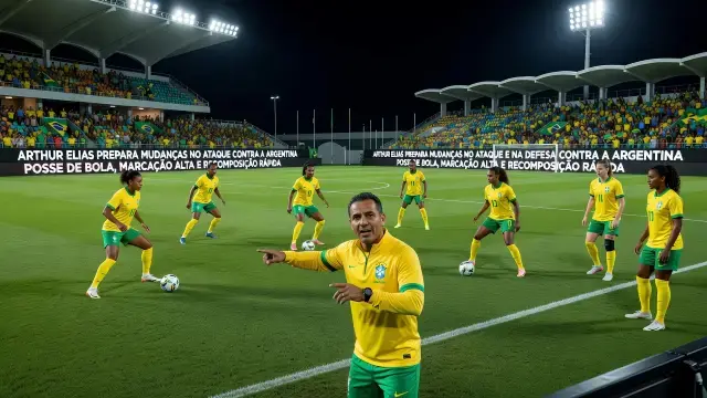 Arthur Elias prepara mudanças no ataque e na defesa contra a Argentina