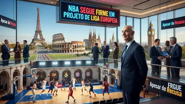 NBA Segue Firme em Projeto de Liga Europeia Apesar de Recusa